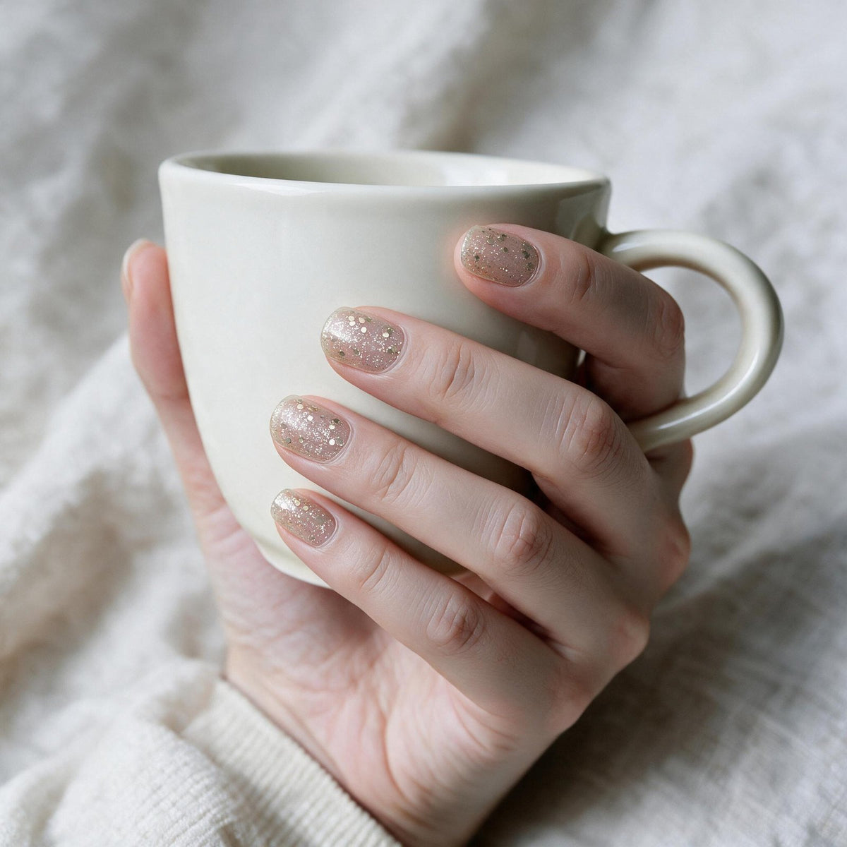 Magnolia Stardust gel nail wraps