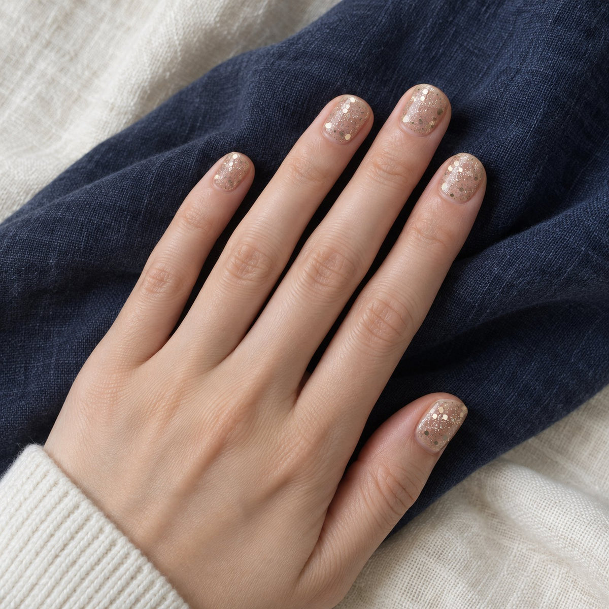 Magnolia Stardust gel nail wraps