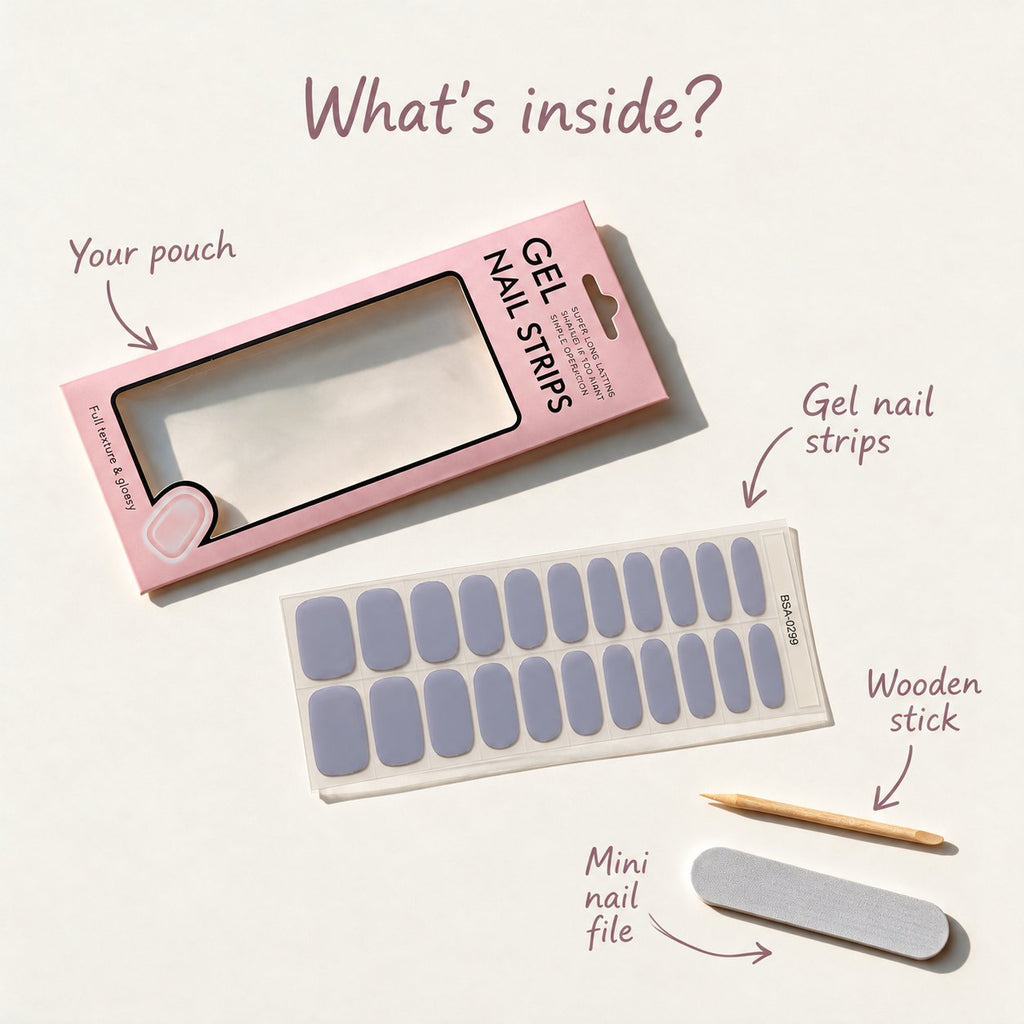 Iris Haze gel nail wraps